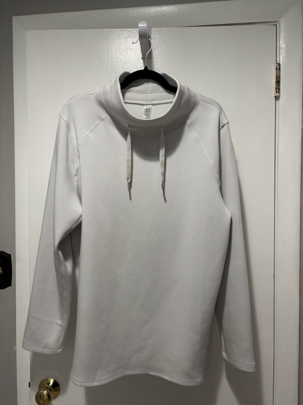 SPANX White Airessentials Cowl-Neck Pullover Hoodie Size 1X